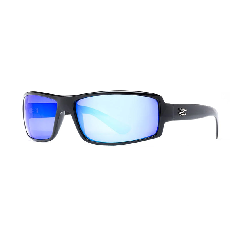 Calcutta Polorized Whitehaven Sun Shiny Black/Blue Mirror