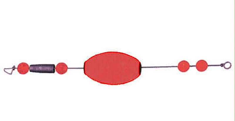 Comal Oval Wgtd Reddi Float 2.5In Red 50Bg