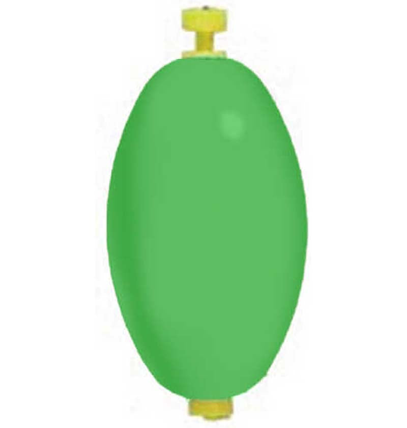 Comal Oval Wgtd Snap Float 2.5In Green 50Bg