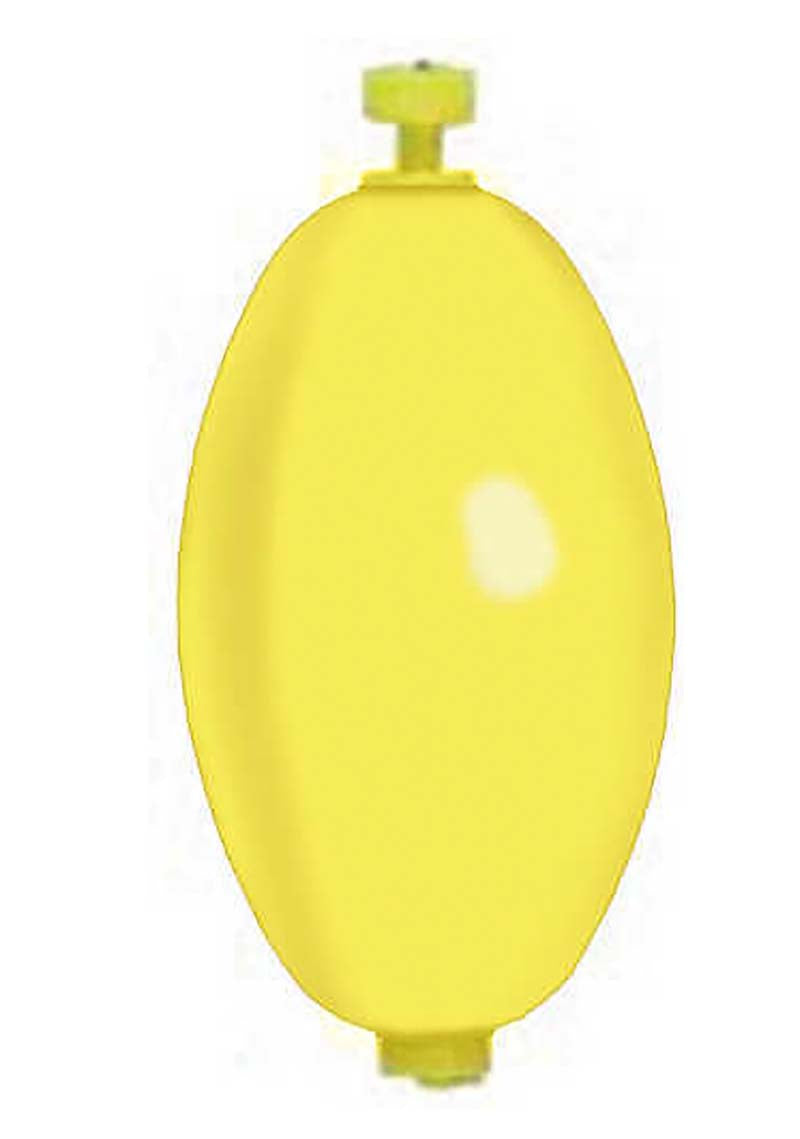 Comal Oval Wgtd Snap Float 2.5In Yellow 50Bg