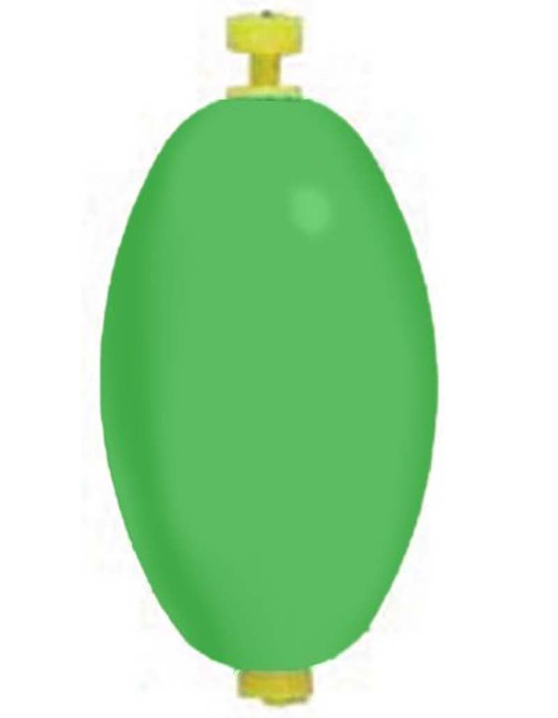 Comal Oval Wgtd Rattl Snap Flt 2.5In Green 50Bg