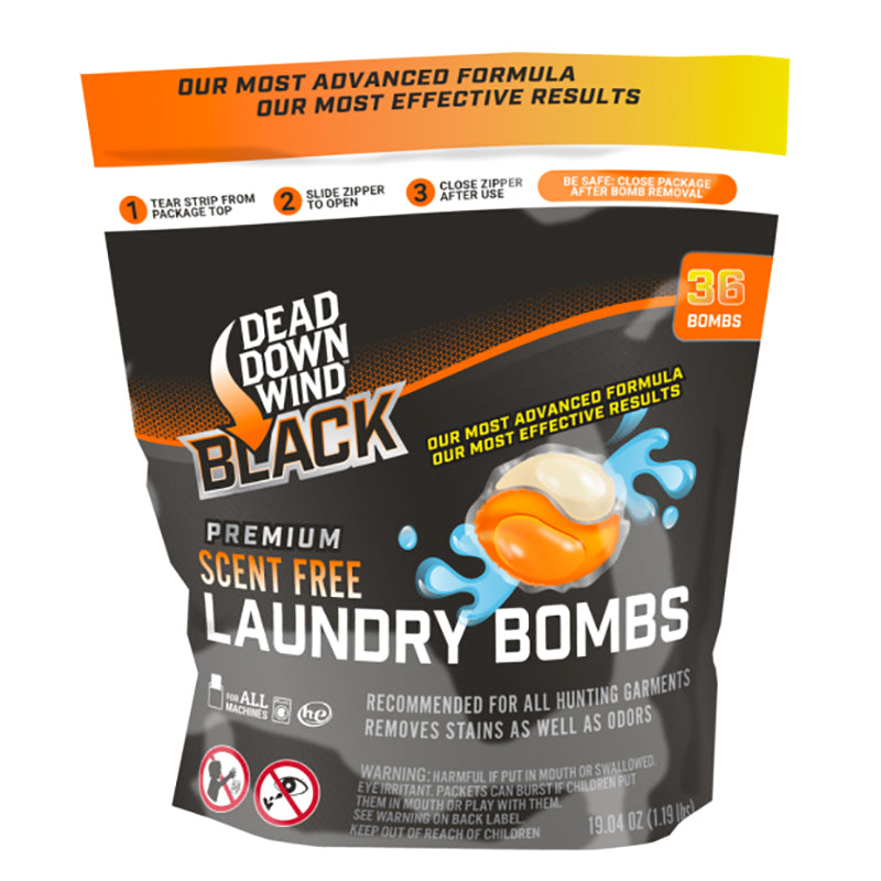 Dead Down Wind Black Laundry Bombs 36Ct Zip Lock Bag