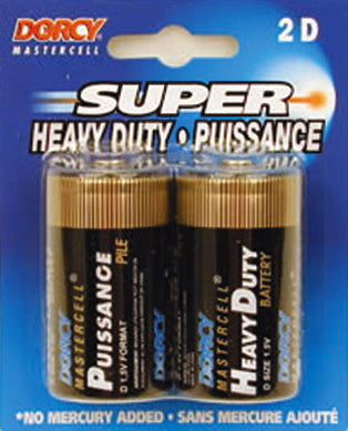 Dorcy Mastercell Hd Batteries D-Cell 2Pk