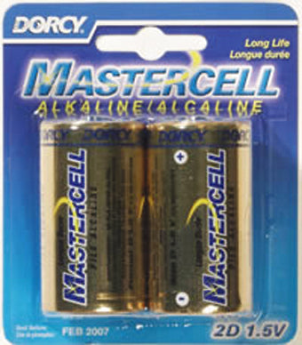 Dorcy Alkaline Batteries D-Cell 2Pk