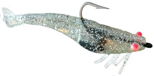 DOA Small Shrimp 2.75In 6Pk Silver Glitt