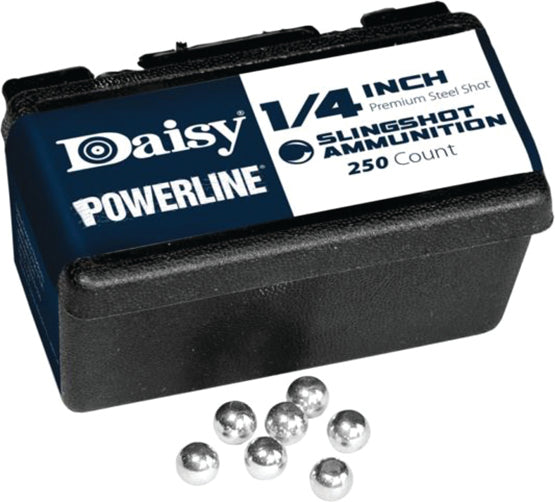 Daisy Slingshot Ammo 1/4In Steel 250Pk