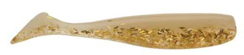 DOA Cal Shad Tail 3In 12Pk Glow Gold Rush