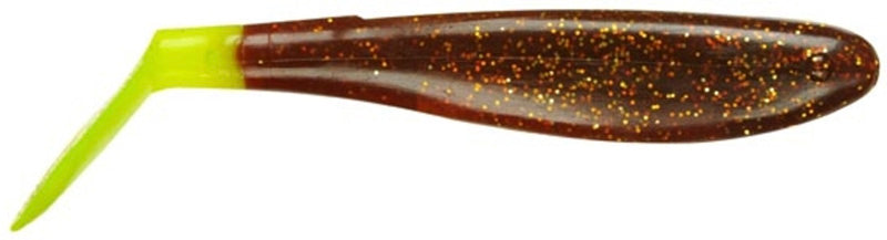 DOA Cal Shad Tail 3In 12Pk Rootbeer/Cht Tl