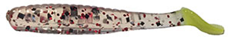 Deadly Dudley Terror Tail Minnow 3In 10Pk Shrimp Cock/Cht