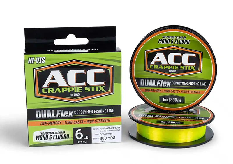 Acc Crappie Stix Dualflex Copolymer Line Clear