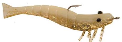 DOA Original Shrimp 3.5In 3Pk Glo/Gold Gl