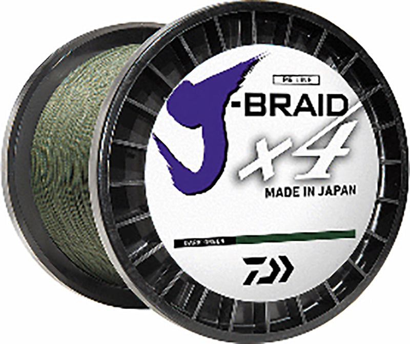Daiwa J-Braid X4 Line Dark Green 8Lb 3000Yd