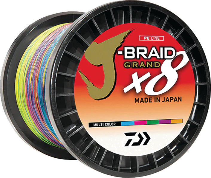 Daiwa J-Braid Grand X8 Braid Multi-Color 80Lb 3300Mu