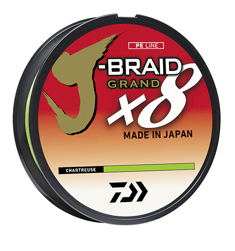 Daiwa J-Braid Grand X8 Line Chartreuse 10Lb 150Yd