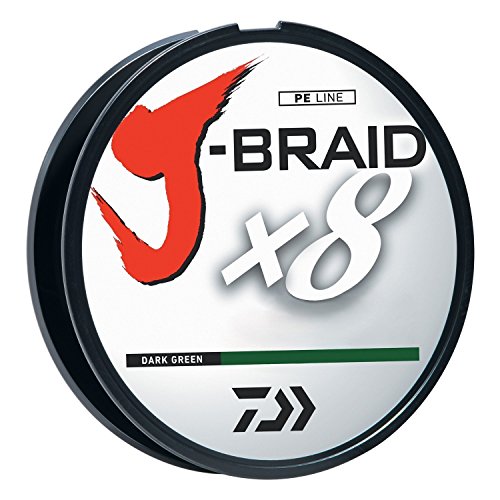 Daiwa J-Braid Grand X8 Line Dark Green 15Lb 300Yd