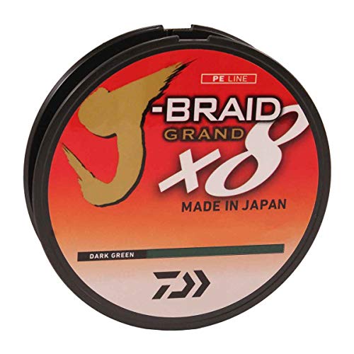 Daiwa J-Braid Grand X8 Line Dark Green 40Lb 150Yd