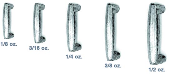 Eagle Claw Pinch-On Sinker 3/16Oz 8Pk