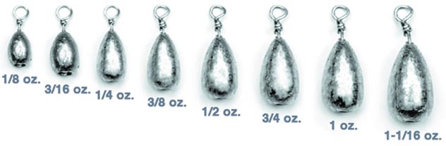 Eagle Claw Bass Casting Sinker 1Oz 2Pk