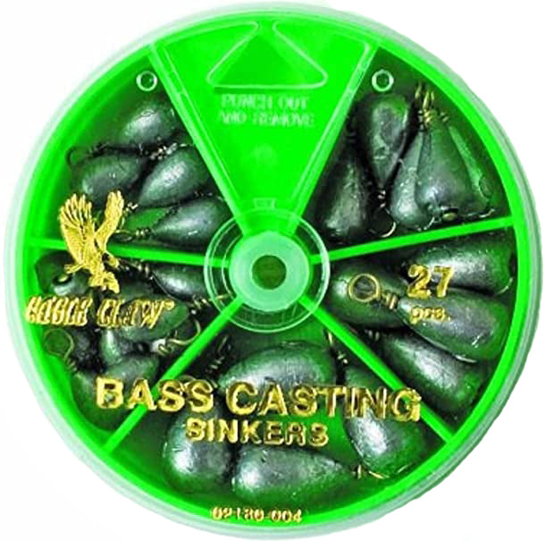 Eagle Claw Sinker Assortment Bass Casting 27Pc