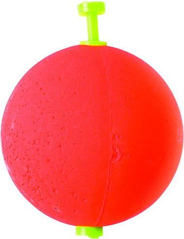 Eagle Claw Round Float Foam U-Wgtd 1.25In Red 2Pk 12Bx