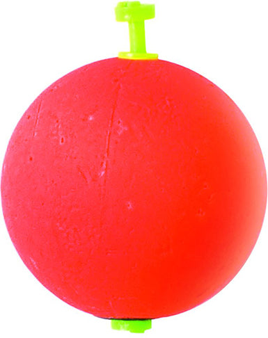 Eagle Claw Round Float Foam Wgtd 1In Red 2Pk 12Bx