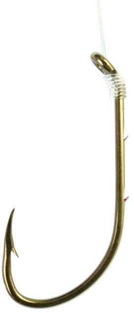 Eagle Claw Snelled Bait Holder Hook Bronze Sz6 6Pk