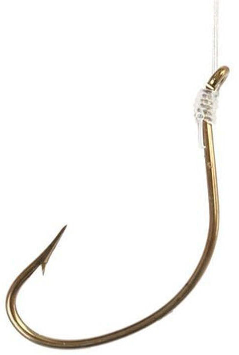 Eagle Claw Snelled Kahle Hook Bronze Sz1 6Pk