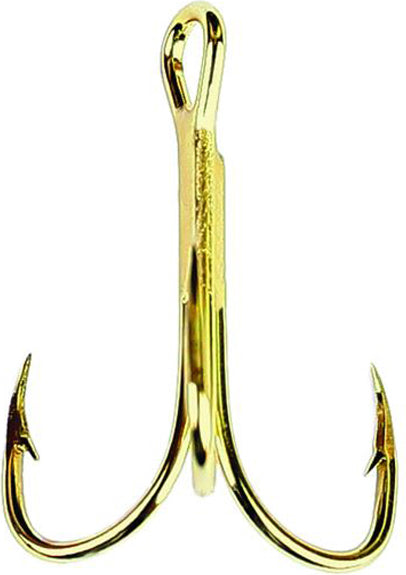 Eagle Claw Treble Hook Gold Sz8 5Pk