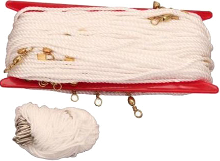 Eagle Claw Nylon Trotline 100Ft W/20 Swivels-Hooks