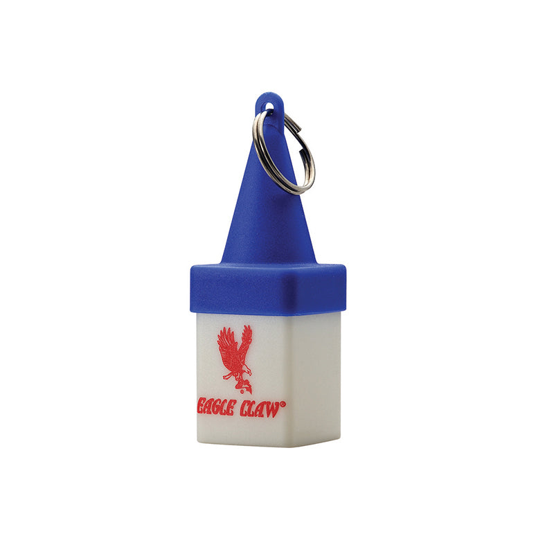 Eagle Claw Floating Key Chain Blue/Wht W/Compartment