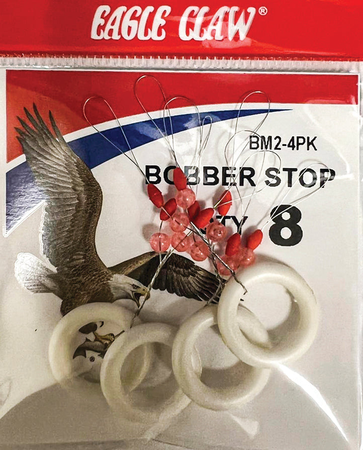 Eagle Claw Bobber Stopper Large 8-12# 4Pk 12Bg
