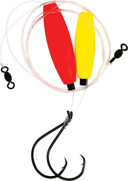 Eagle Claw Catfish Santee Rig Mono W/Floats 8/0 2Pk