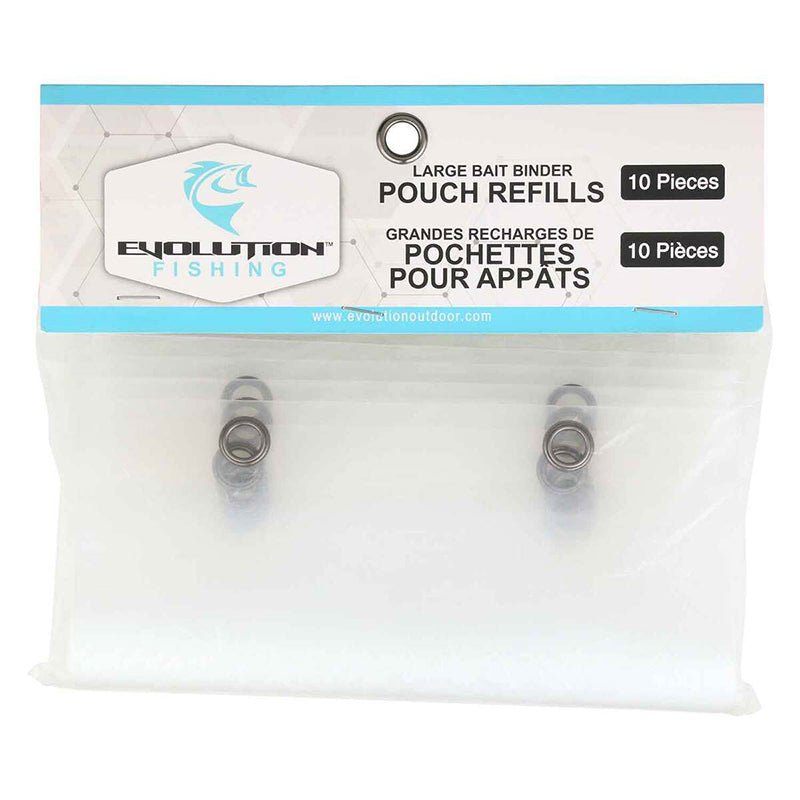 Evolution Bait Binger Pouch Refill Clear 7.5 X 8.25In 10Pk