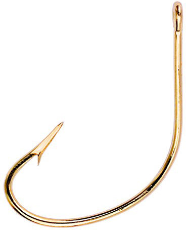 Eagle Claw Lazer Kahle Hook Gold Sz6 10Pk