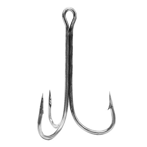Eagle Claw Lazer Treble Hook Nickel 2X Sz4 5Pk
