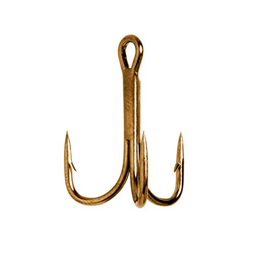 Eagle Claw Lazer Treble Hook Bronze 4X Sz4 5Pk