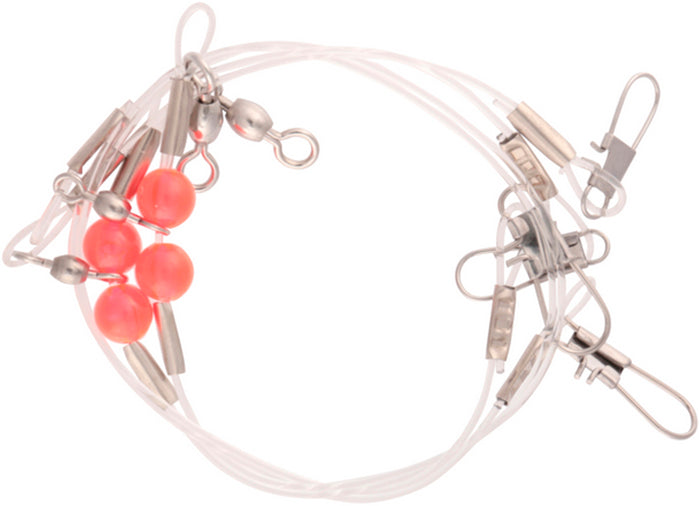 Eagle Claw Beaded Leader 1-Drop Mono 60# 2Pk