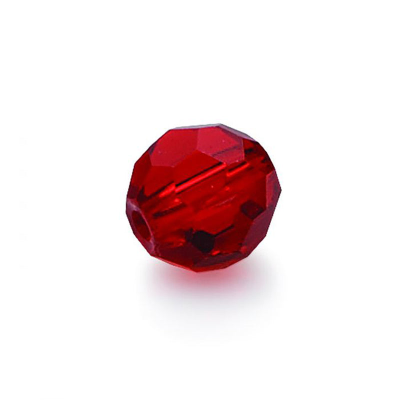 Eagle Claw Lazer Glass Beads Faceted 8Mm Red 20Pk