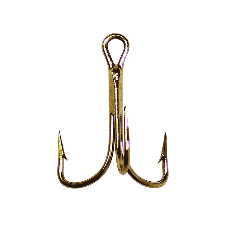 Eagle Claw Lazer Treble Hook Bronze 2X Sz4 25Bx