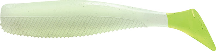 Vudu Quiver Shad W/Jighead 4In 5Pk Glow/Chart