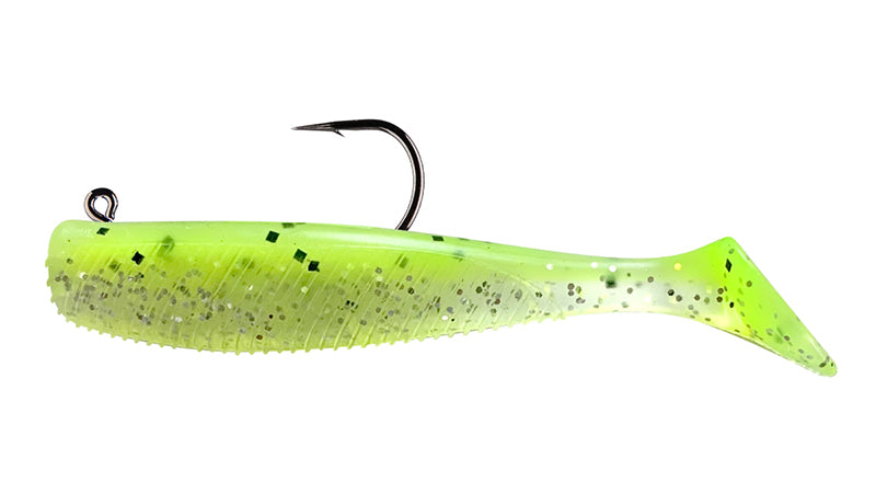 Vudu Rigged Quiver Shad 3In 1/8Oz 2Pk Lime Slice