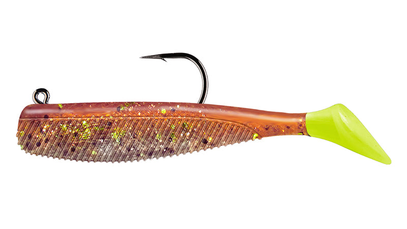 Vudu Rigged Quiver Shad 3In 1/8Oz 2Pk Cop Penny/