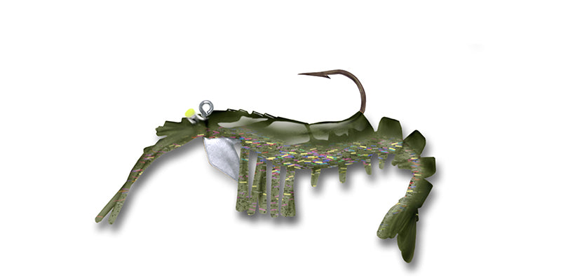 Vudu Shrimp Jr 3In 1/8Oz 2Pk Grass Shri