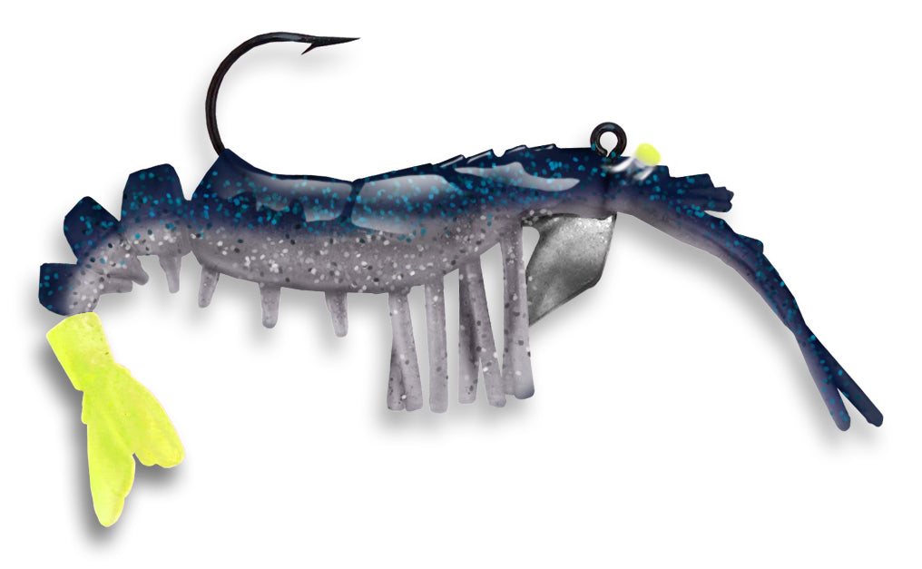Vudu Shrimp 3.25In 1/4Oz 2Pk Blu Mn