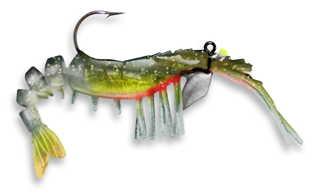 Vudu Shrimp 3.25In 1/4Oz 2Pk Grn Hrt