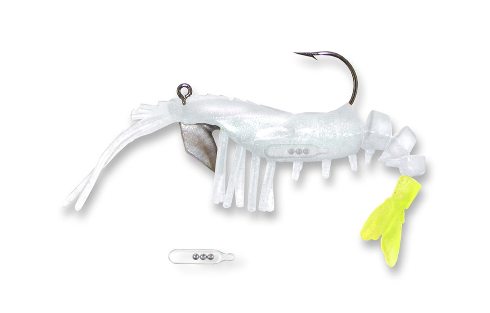 Vudu Rattler Shrimp 3.5In 1/4Oz 2Pk Prl/Ch T