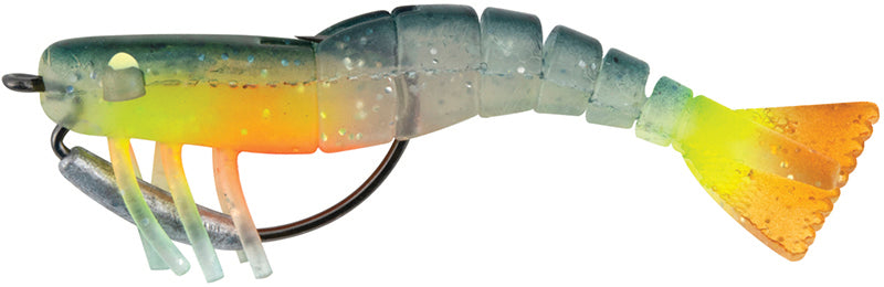 Vudu Rattler Shrimp 3.5In 1/4Oz 2Pk Grn Horn