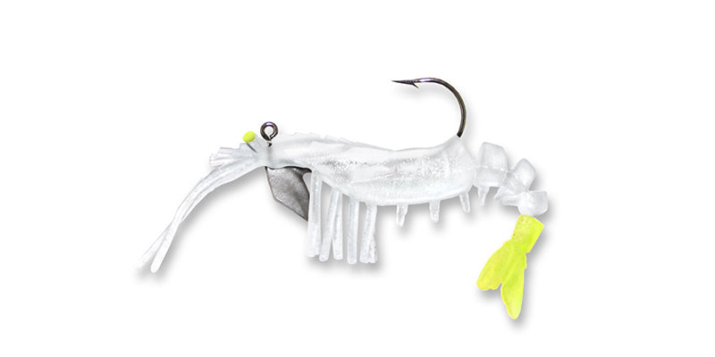 Vudu Shrimp Jr 3In 1/8Oz 2Pk Glo/Chart