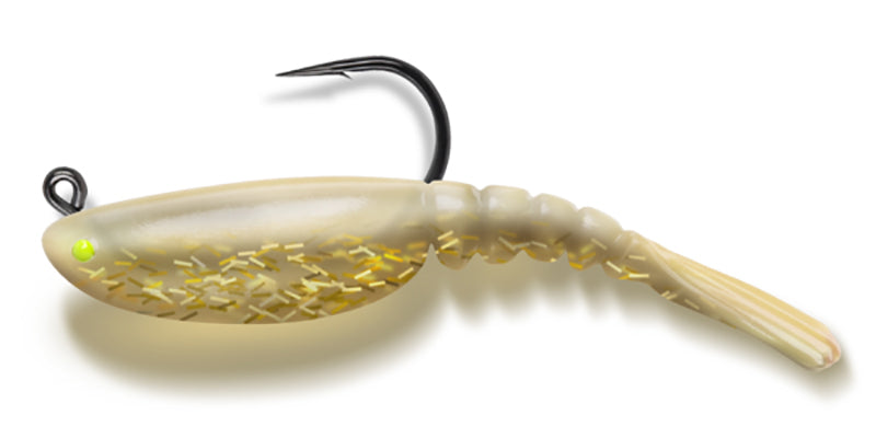 Vudu Mambo Shrimp 3In 1/8Oz 2Pk Bone/Gold