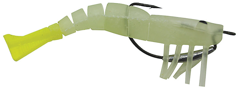 Vudu Weedless Shrimp 3.5In 1/8Oz 2Pk Natural